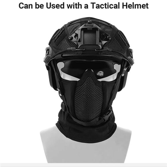 Balaclava Airsoft Mesh Mask Full Face Protection Hood for Cs War Game Hunting US - Picture 6 of 6